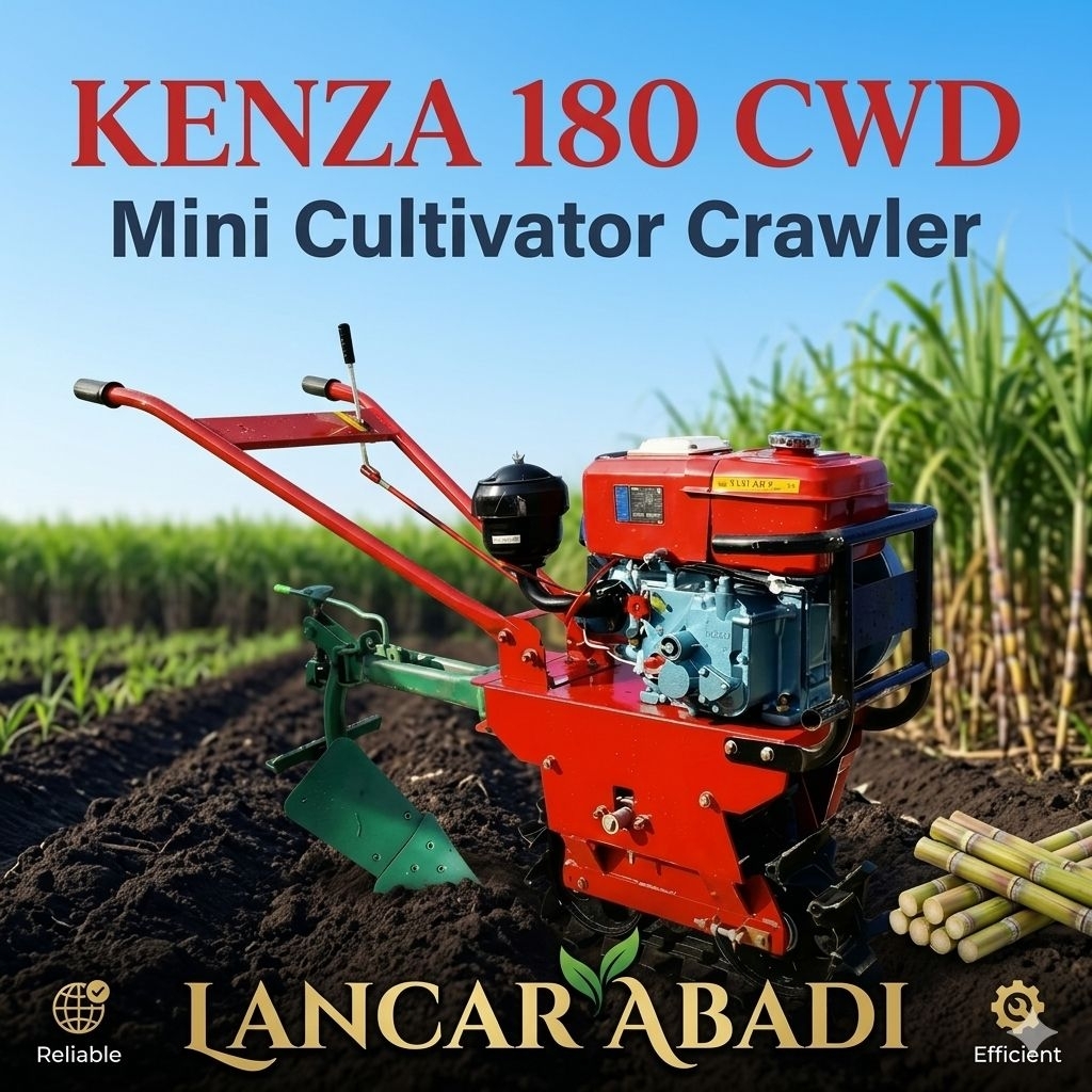 KENZA 180 CWD CULTIVATOR RODA TANK / TRAKTOR MINI / TRAKTOR RODA BESI / MINI CULTIVATOR KENZA 180 CW