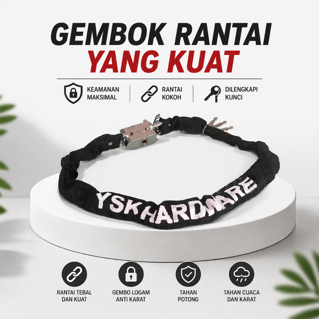 Gembok Rantai/Gembok Rantai Pagar/Gembok Rantai Sepeda