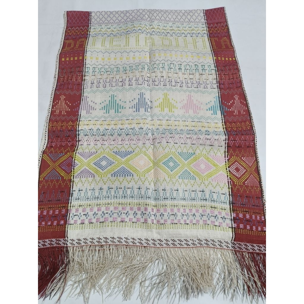 Ulos Sadum Tenun Tarutung Pakaian Adat Batak Toba Wanita Panjang 220cm Lebar 67cm Bahan Tenunan Tang