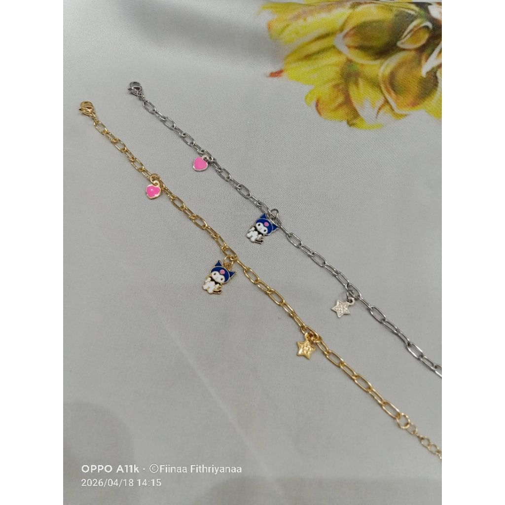 Gelang Titanium Rumbai Anak Karakter Lucu