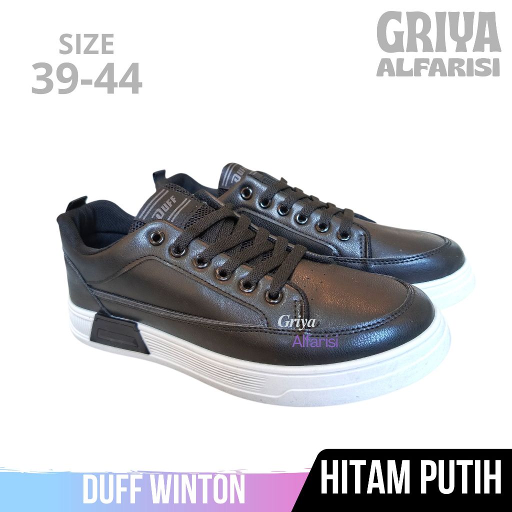 GRIYA ALFARISI - [BISA COD] Sepatu Sekolah DUFF WINTON HITAM