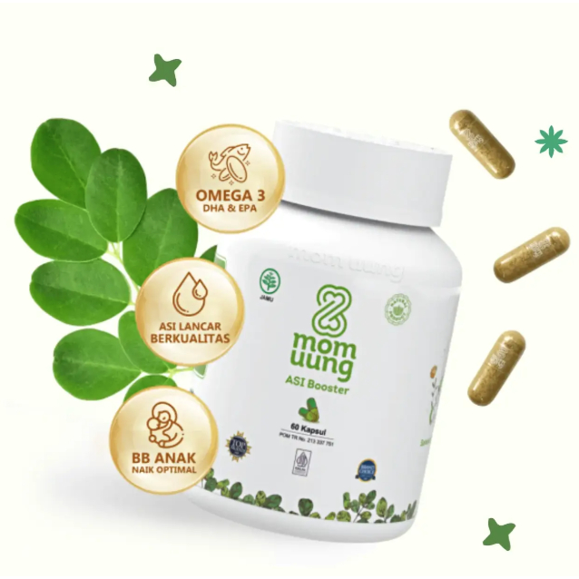 Vitamin Ibu Menyusui Pelancar ASI Herbal Aman KAPSUL MOM UUNG