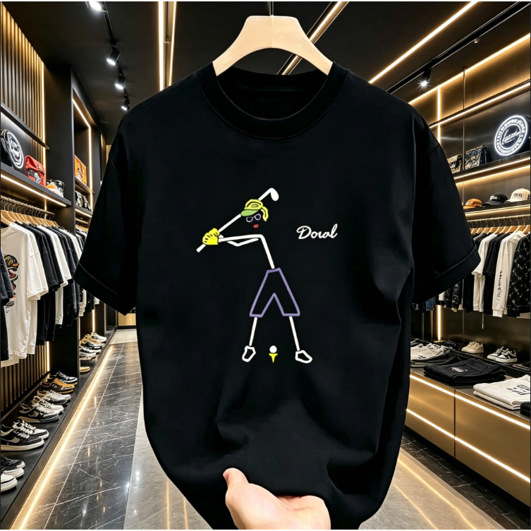 KENAK!baju kaos pria Golf Stick Figure "Doral" - Kaos Pria Wanita Motif Olahraga Golf - Baju Distro 