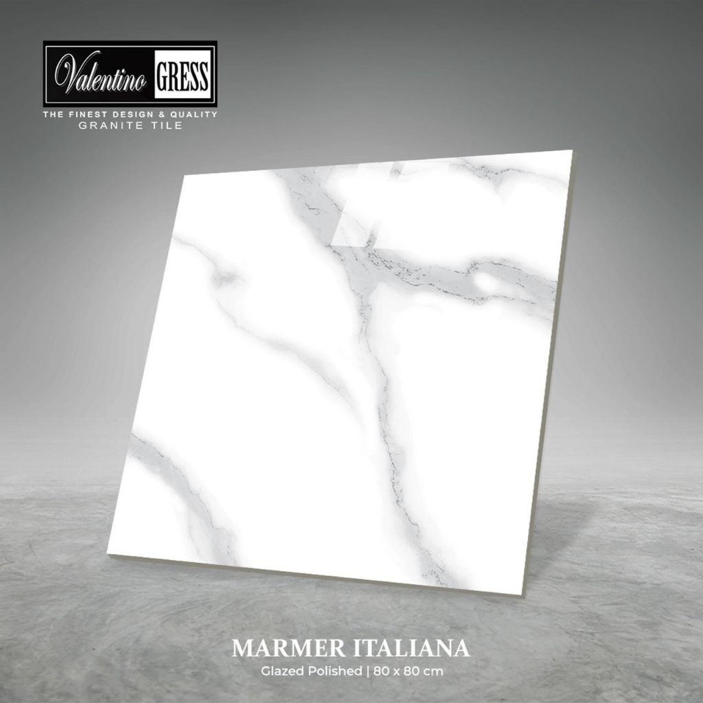 Granite Lantai 80X80 | Marmer Italiana | Valentino Gress | Glazed Polished