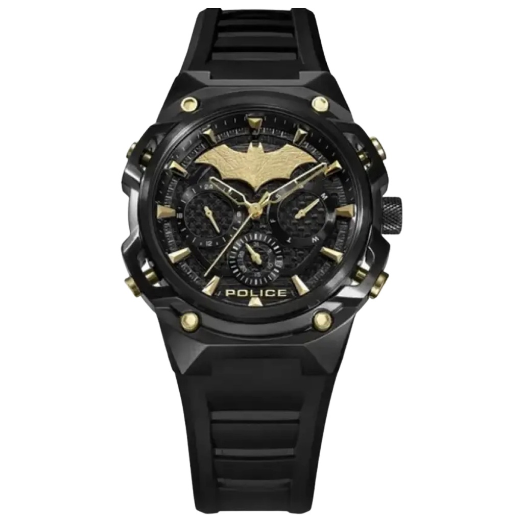 Galery Jam Tangan Police Batman PEWGQ0089902 Limited Edition Black Gold