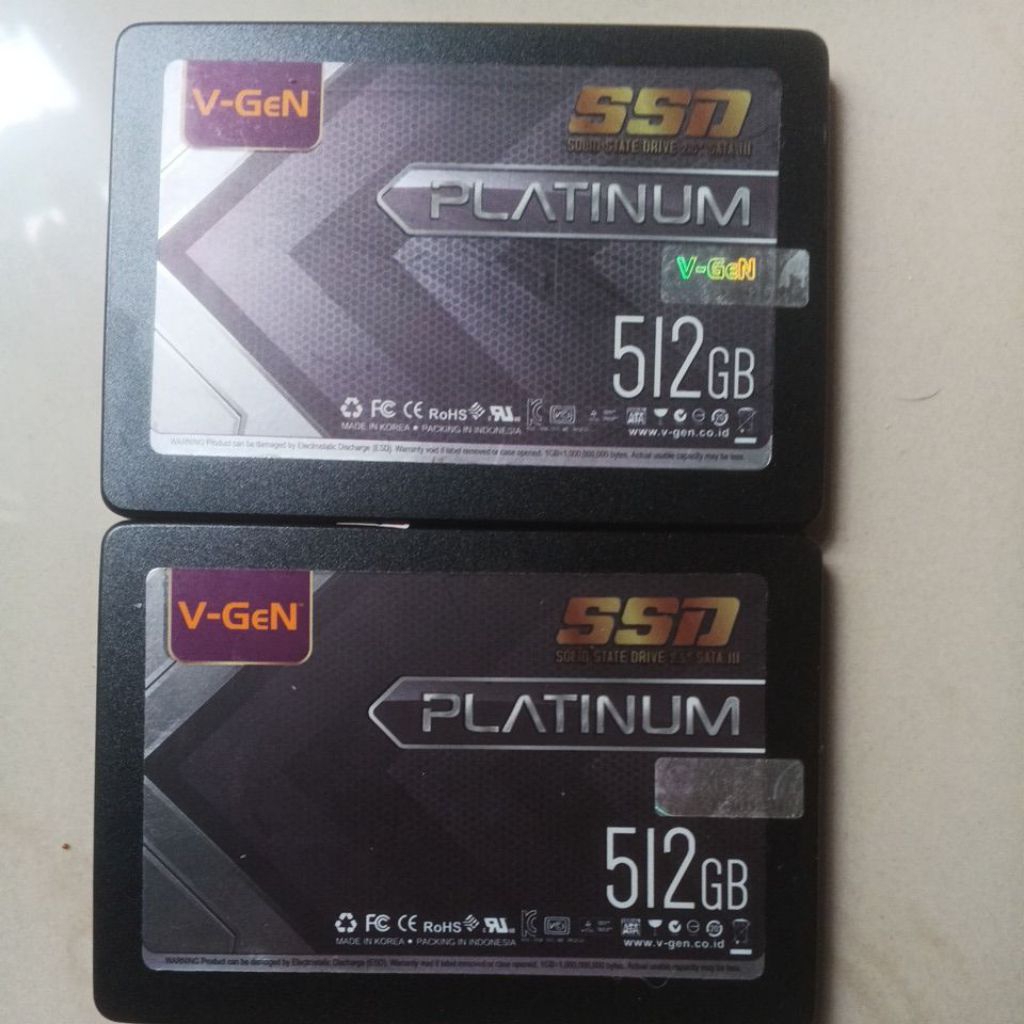 SSD VGEN 512GB  V-GEN SOLID STATE DRIVE SATA 3 SATA III BEKAS