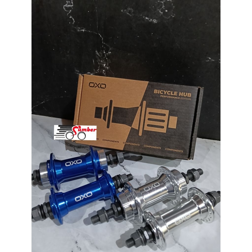 Hub Freehub BMX 36H OXO HB-357 Drat single speed Alloy bearing depan belakang