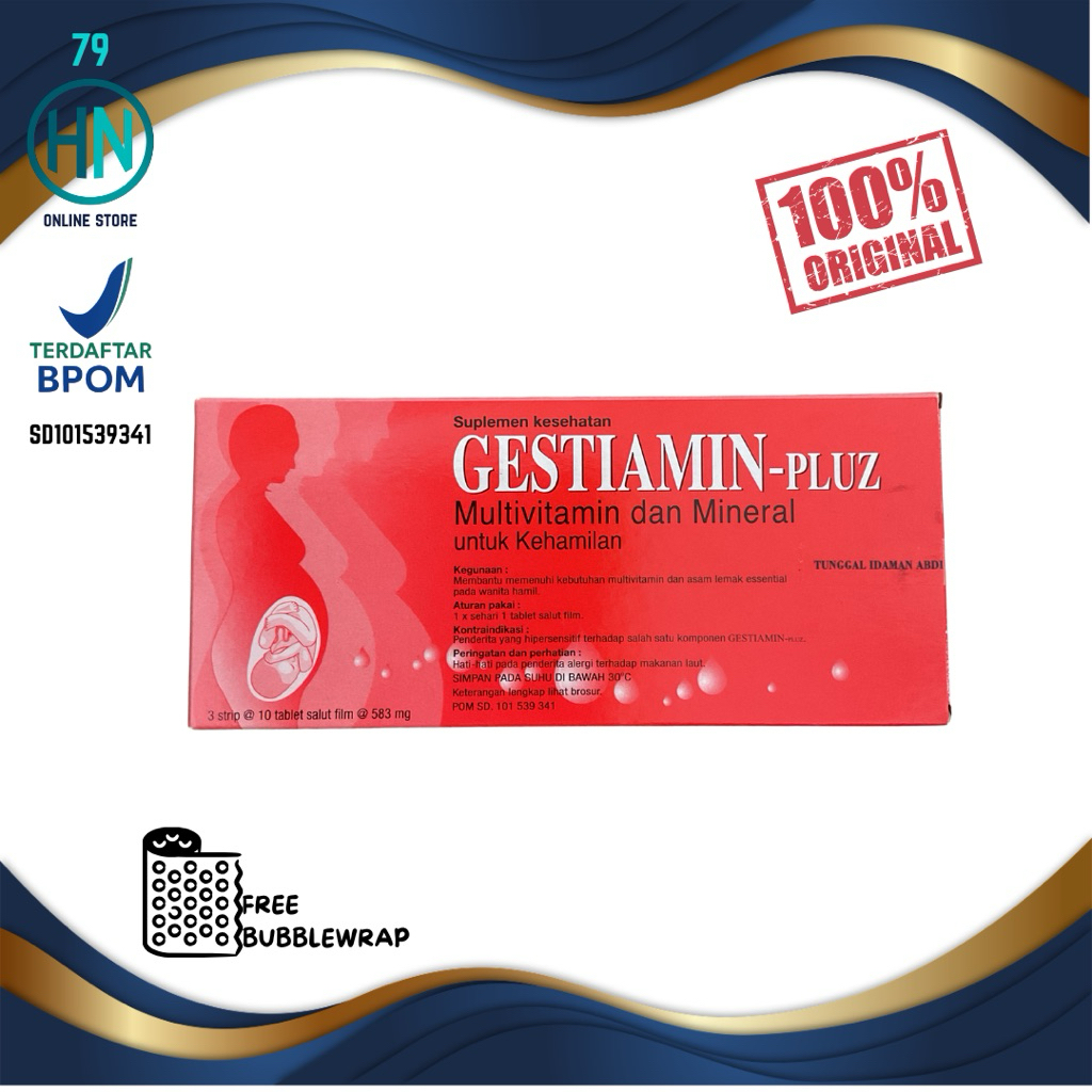 Gestiamin pluz tablet per box isi 30 tablet