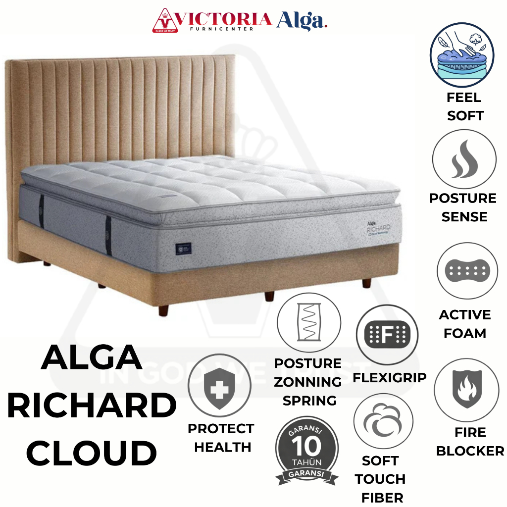 Alga Richard Cloud 200 x 200 200x200 Kasur Saja Mattres Only