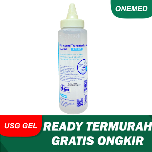 ONEMED ULTRASONIC GEL USG TRANSPARANT ULTRASOUND TRANSMISSION GEL BENING CAIRAN UNTUK TRANSDUCER PAD