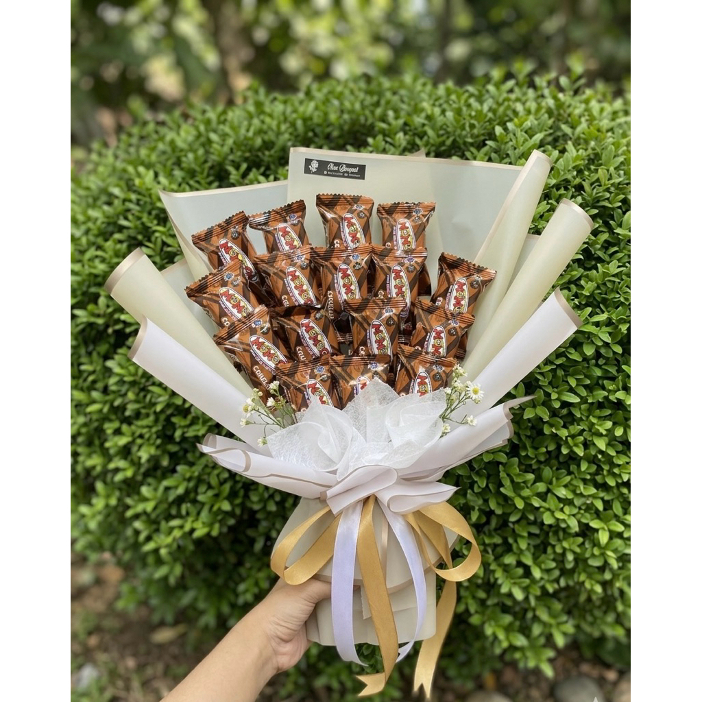 Buket snack/ Buket jajan/ Buket makanan/ Kado Ultah/ Kado teman