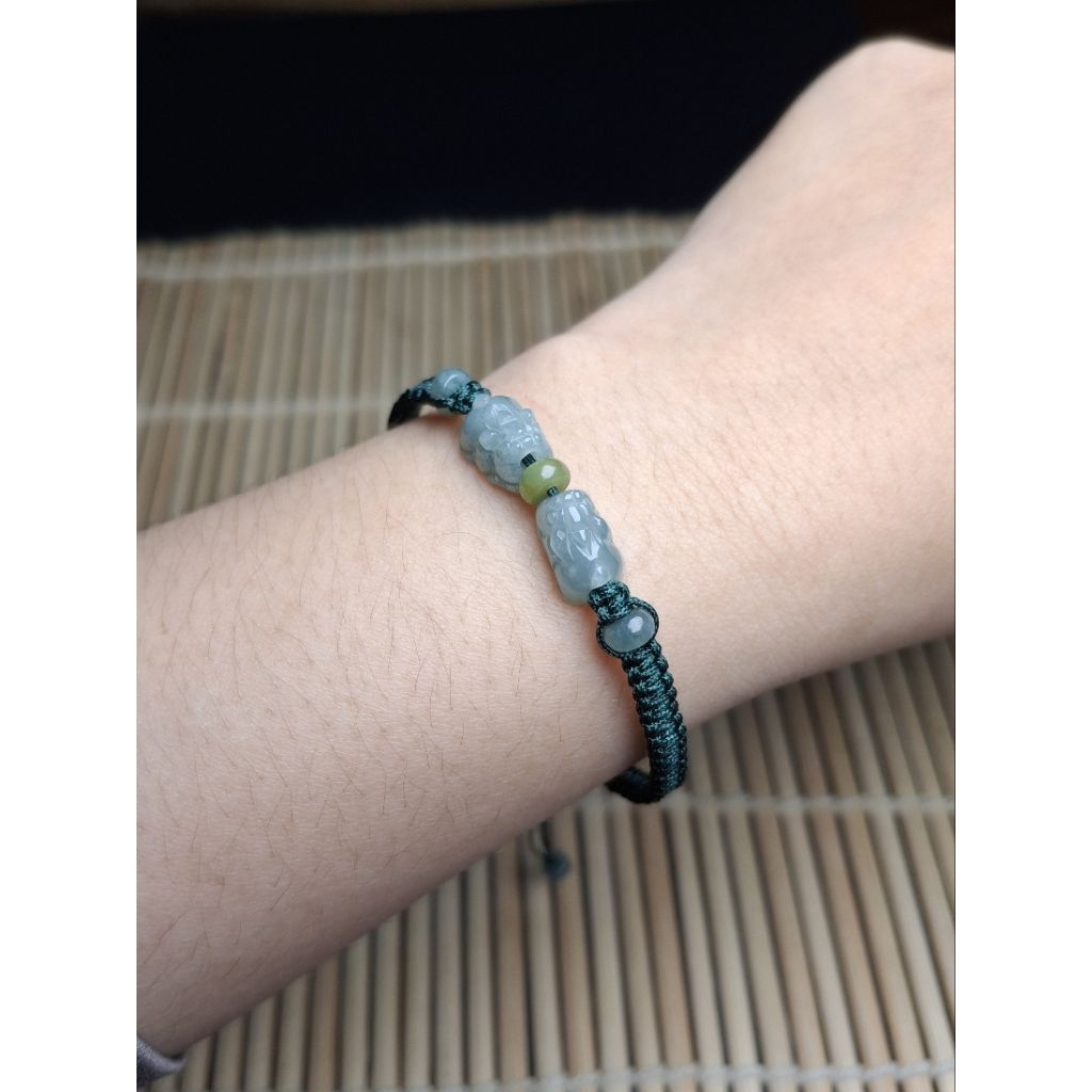 Mini Blue Pixiu Bracelet Set