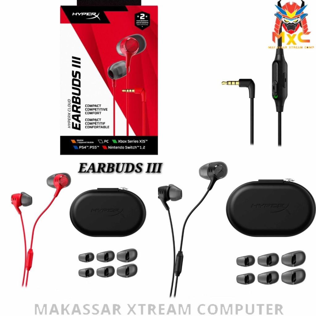 Hyperx Cloud Earbuds II / Earbuds III Gaming Earbuds with Mic