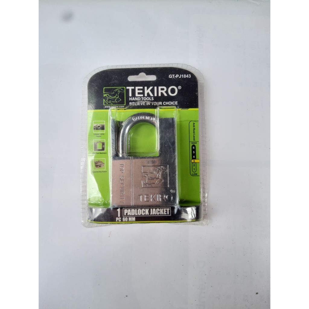 Gembok tekiro 60mm padlock jacket tekiro 60mm