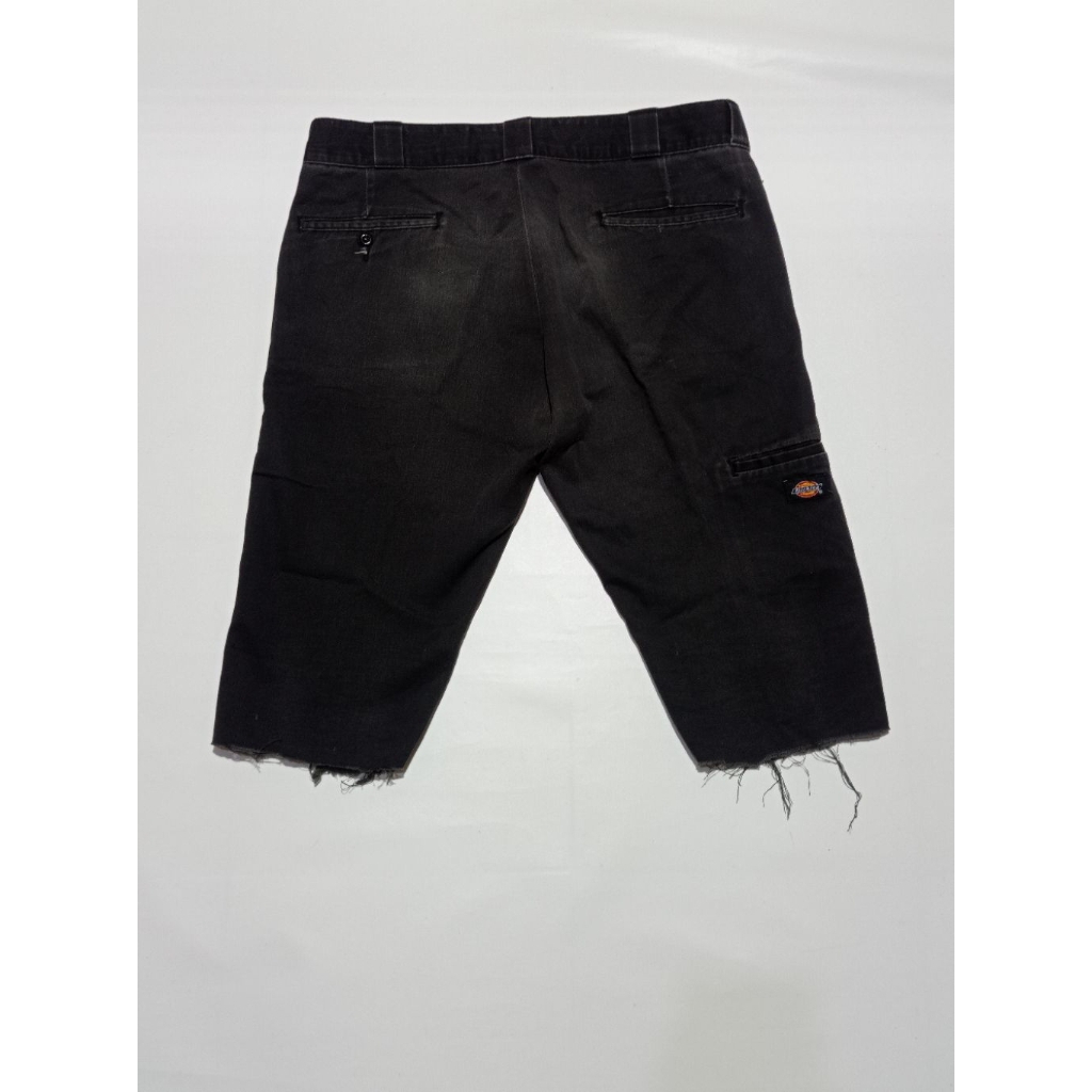 Celana Dickies Short Pants Skinny Straight Cellpocket Warna Hitam/Black Size 34 Second Brand Dickies