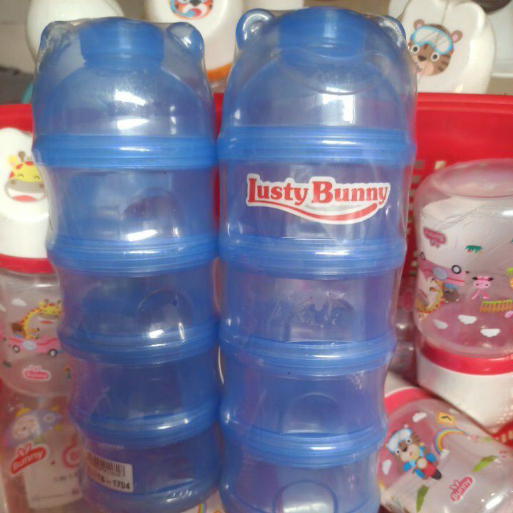 Takaran susu 4 susun Lusty Bunny, Peralatan dan Perlengkapan Bayi, Tempat Susu