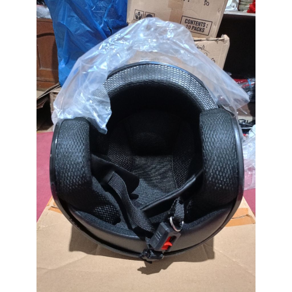Helm Scoopy Hitam All Size Original Honda