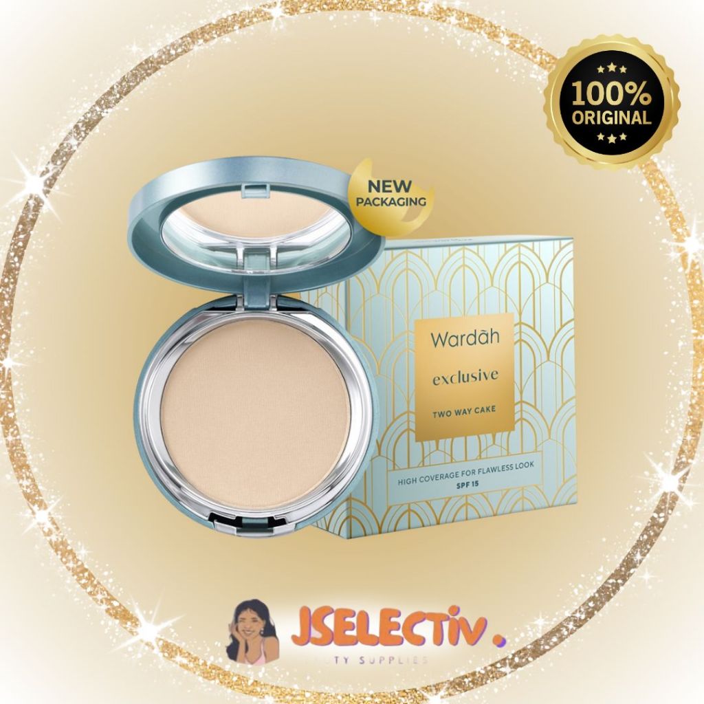 WARDAH TWO WAY CAKE - EXCLUSIVE SERIES TWC // JSELECTIV X JHON KOSMETIK // Bedak Padat WARDAH - ORI 