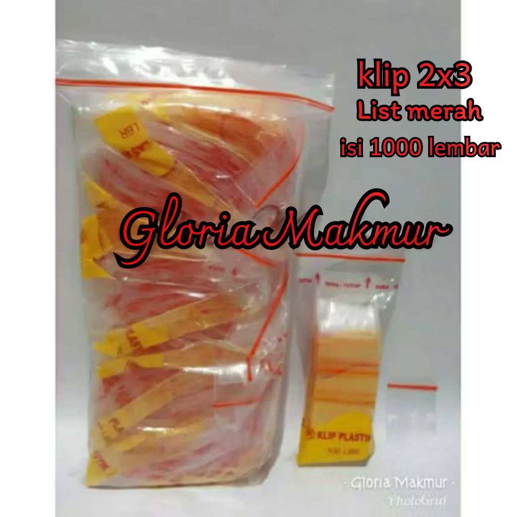 [BISA COD] PLASTIK KLIP 2x3 (ISI 1.000 LEMBAR) / PLASTIK KLIP KECIL / ZIPLOCK