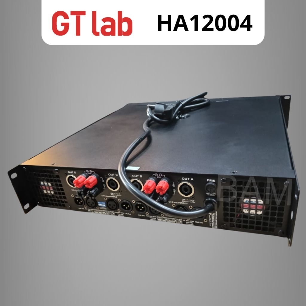 Power Amplifier GT-Lab HA12004 4 Channel Kelas H 4 x 1800 Watt