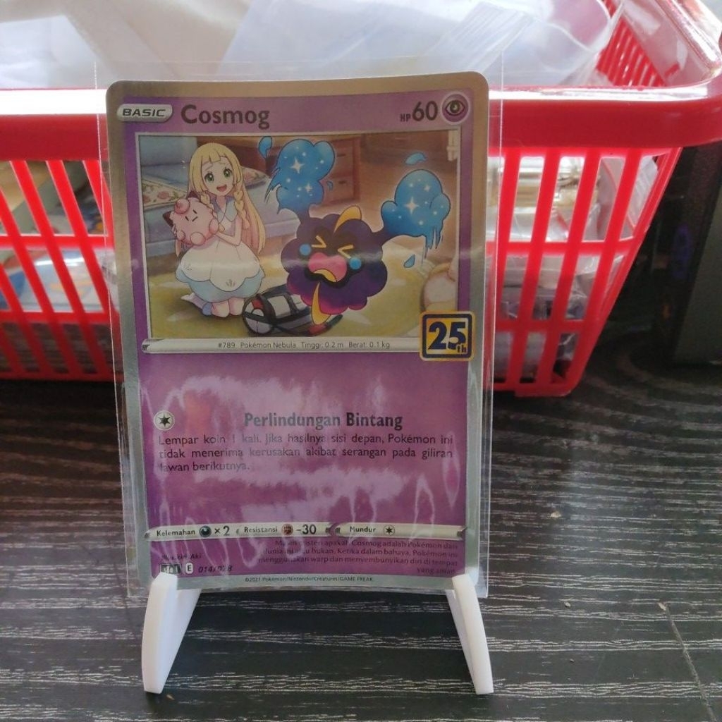 Kartu Pokemon cosmog stamp 25th bahasa Indonesia