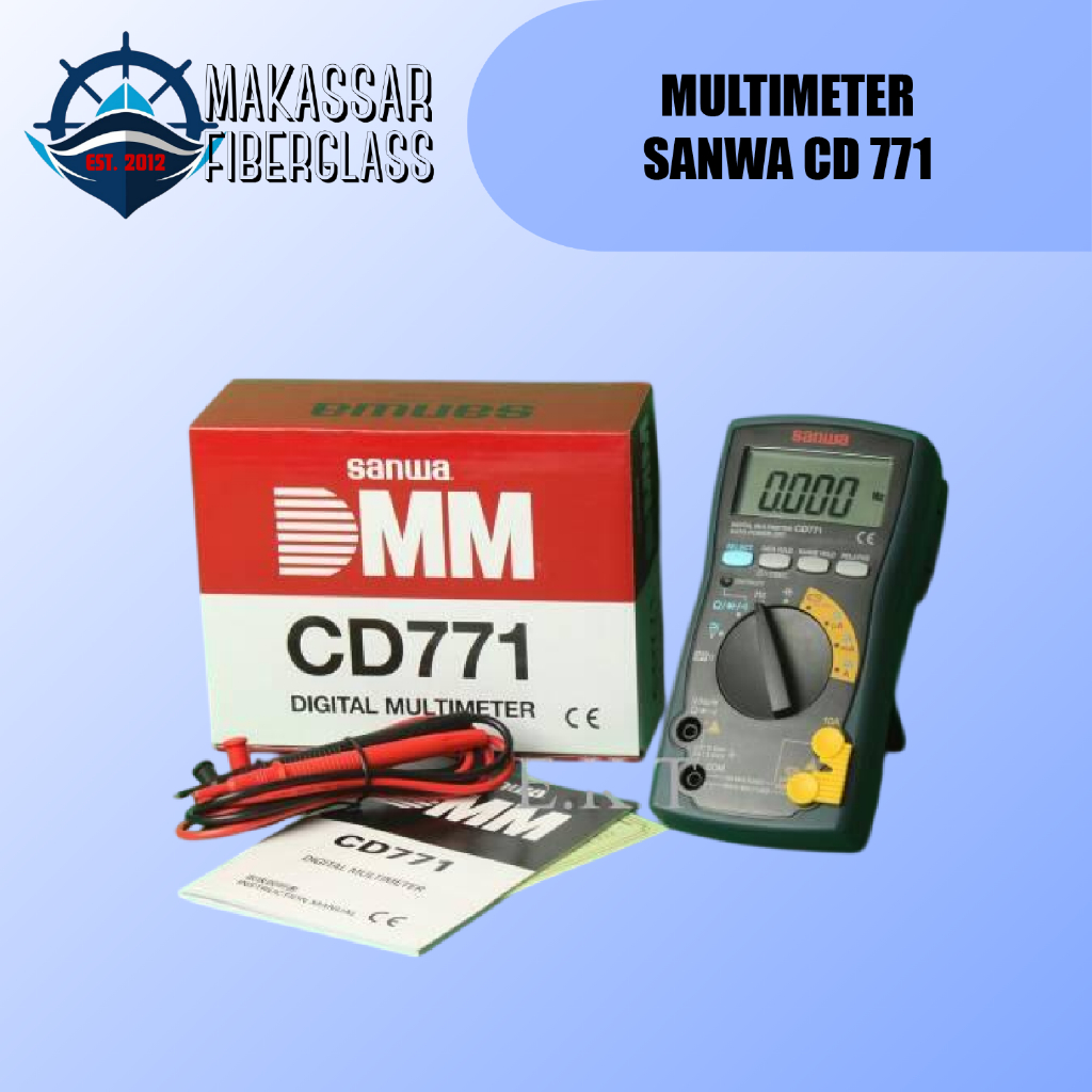 DIGITAL MULTIMETER SANWA CD771 ORIGINAL / AVOMETER MULTITESTER