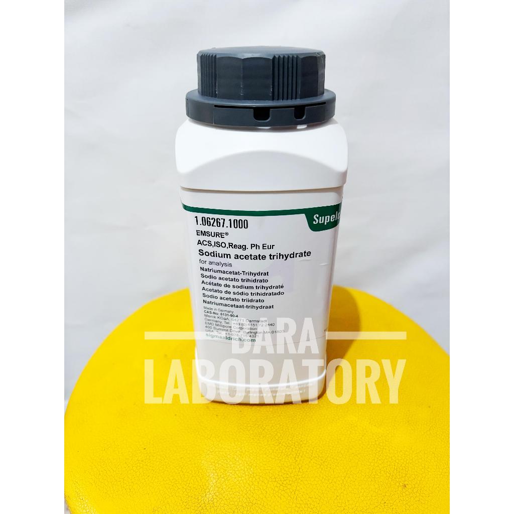 SODIUM ACETATE TRIHYDRATE / NATRIUM ASETAT MERCK 106267 1KG ORIGINAL