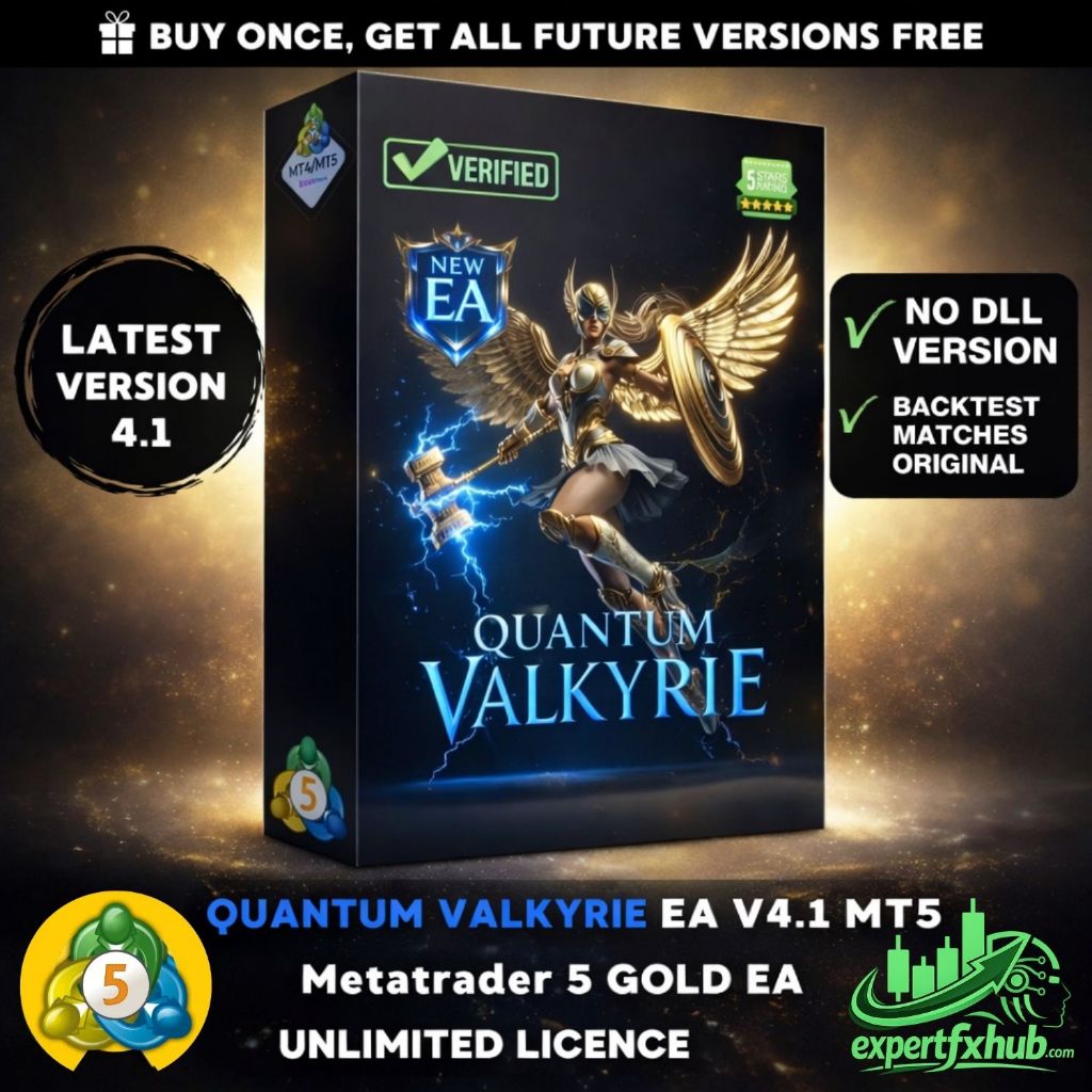 v4.1 Quantum Valkyrie Gold EA Metatrader 5 Expert Advisor ftmo prop firm challenge scalping trading 