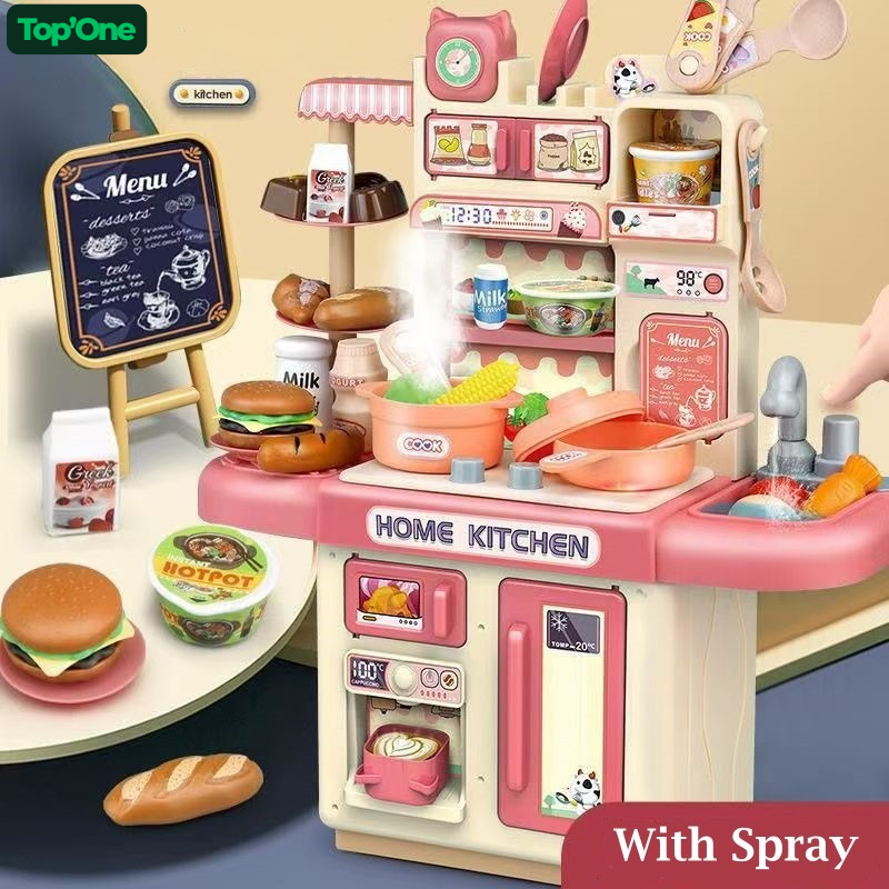 Topone Mainan Dapur Anak Jumbo Dengan Fungsi Semprot || Kitchen Set Anak Simulasi Dapur Menyemprot
