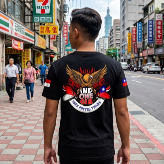 Kaos Anak Rantau Taiwan Bahan Katun Combed 24s Baju Dewasa Pria Wanita