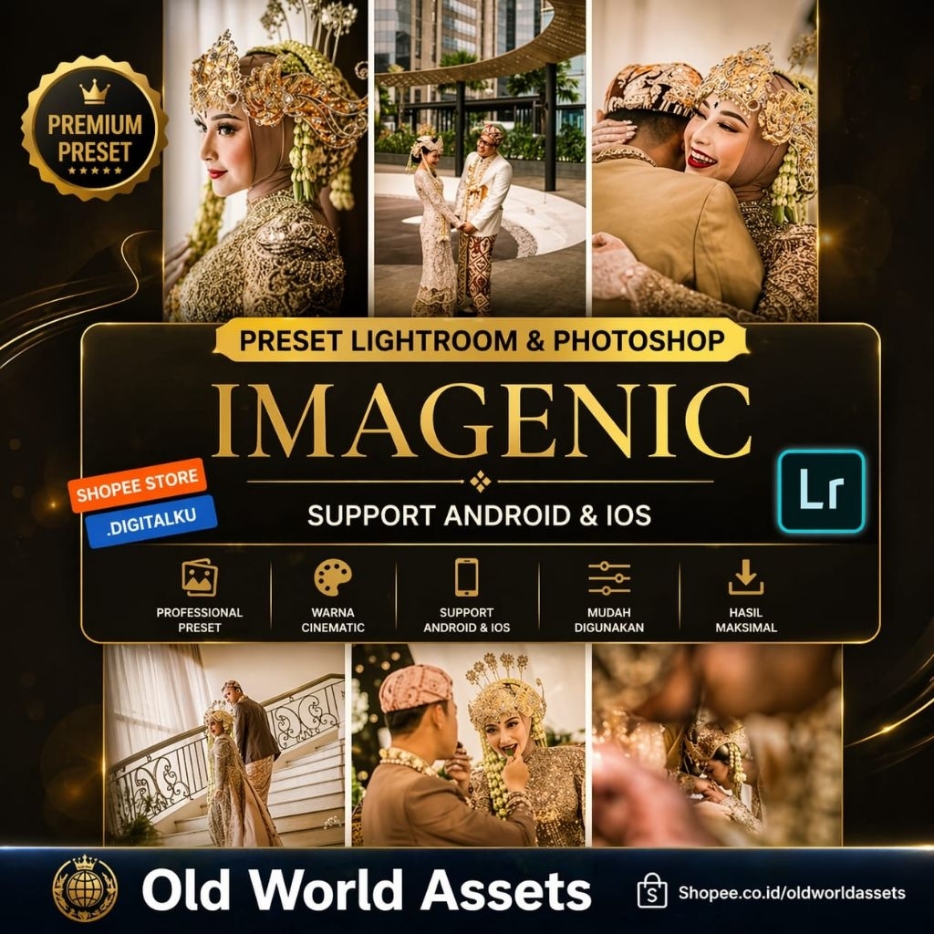 Preset Lightroom & Photosop IMAGENIC ORIGINAL