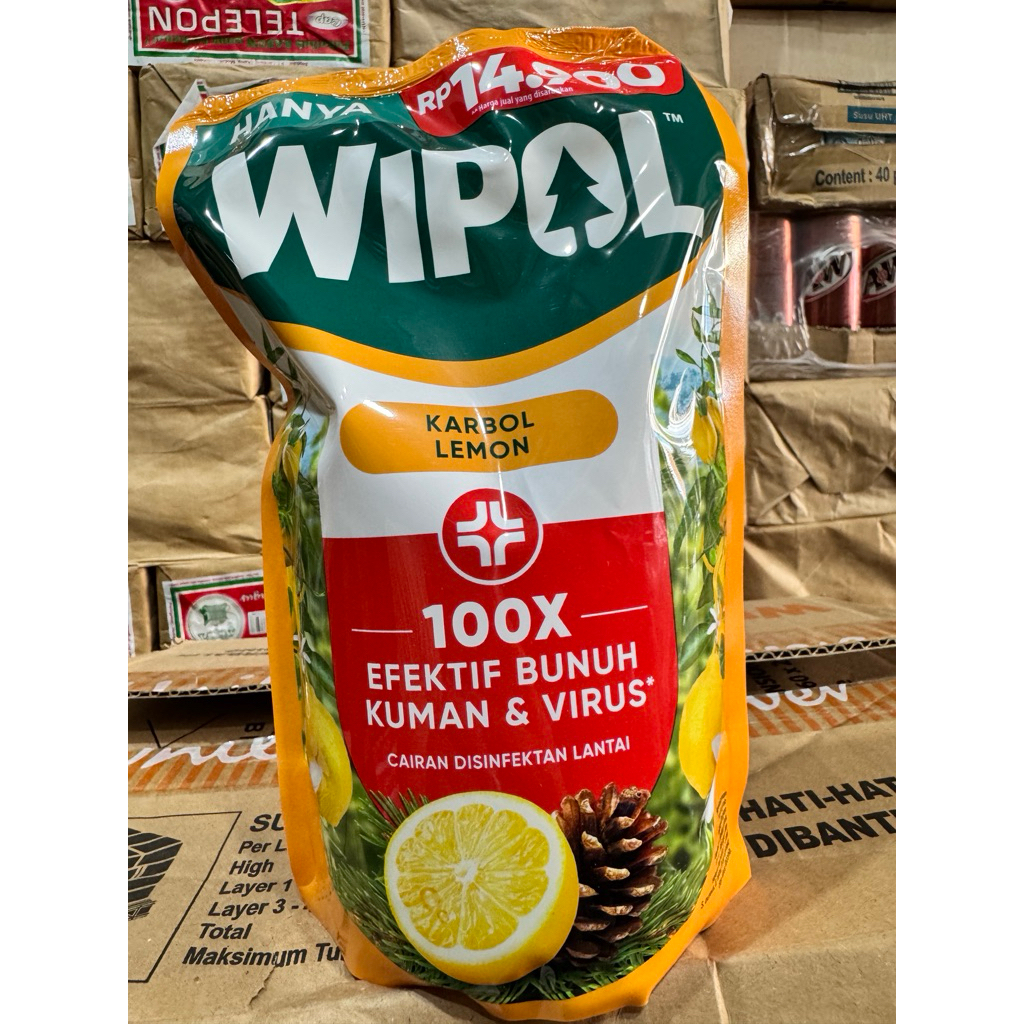 Wipol Karbol Lemon 720 gram @12 bks / dus