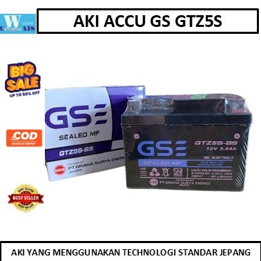 AKI MOTOR BEAT VARIO MIO J MIO M3  AKI GS AKI KERING AKI ACCU GS GTZ5S