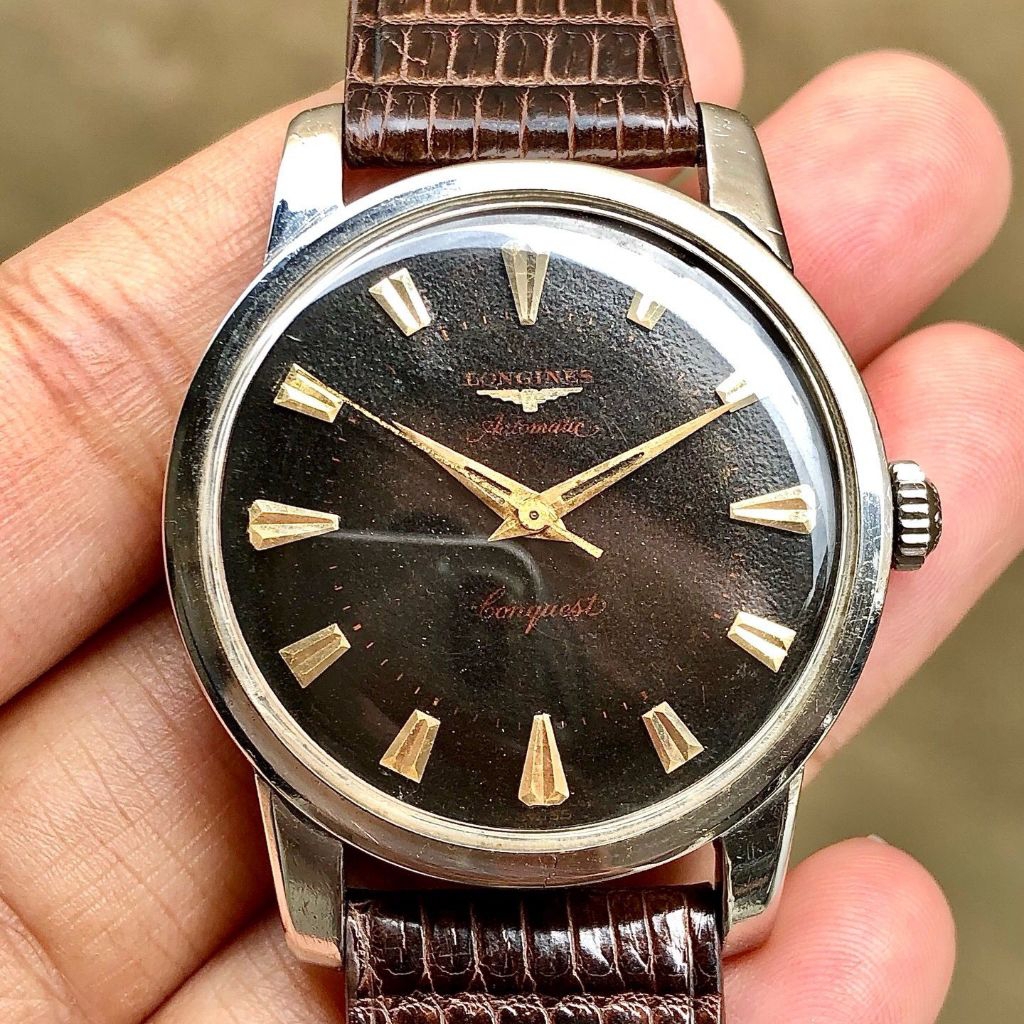 Vintage 50s Longns Automatic Conquest