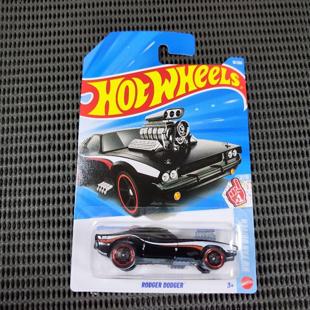 HOT WHEELS MURAH RODGER DODGER HITAM HW FAN DRIVEN