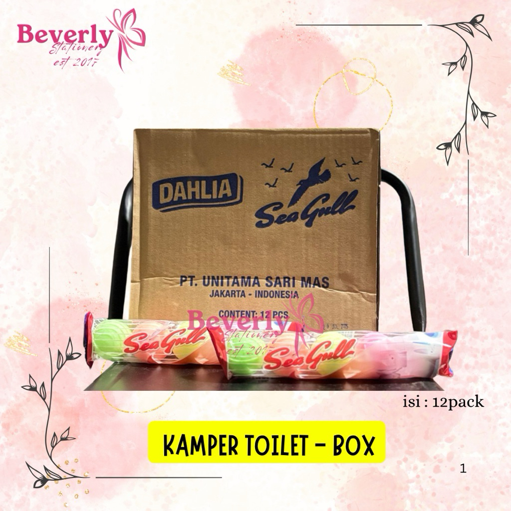 [ 1 BOX ISI 12PCS ] KAMPER TOILET / KAMPER SEAGULL / KAMPER BOLA IS 5PCS