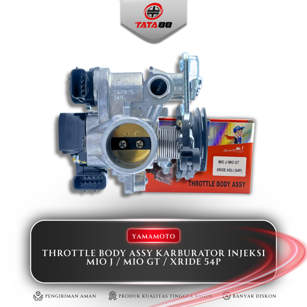 THROTTLE BODY ASSY KARBURATOR INJEKSI MIO J / MIO GT / XRIDE 54P YAMAMOTO - THROTTLE BODY ASSY 54P M