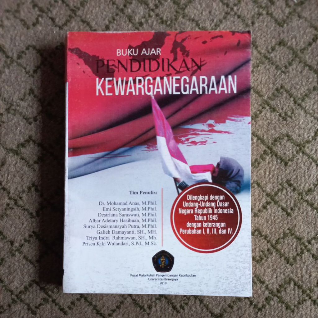 BUKU AJAR PENDIDIKAN KEWARGANEGARAAN UB PRESS