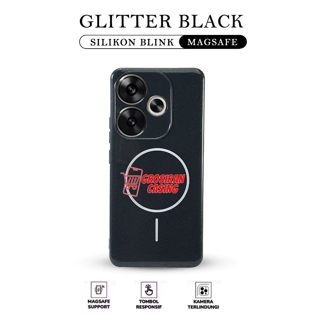 Case Magsafe Magnetic for Poco F6 Poco F7 Poco F7 Pro Poco F7 Ultra Case Candy Glitter Magnetic Wire