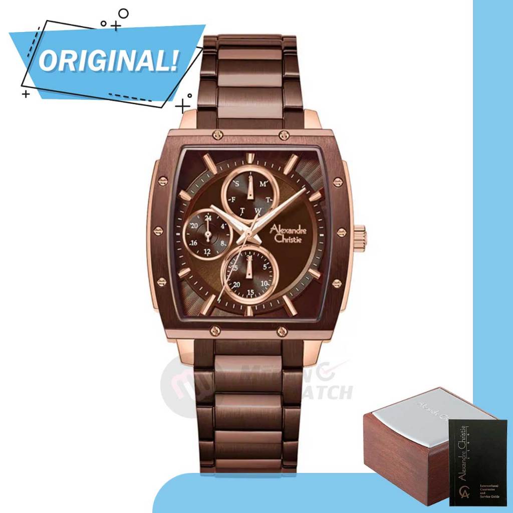 Jam Tangan Wanita Analog Alexandre Christie 6376BF AC6376 AC 6376 BF 6376 BFBROBO Original Garansi R