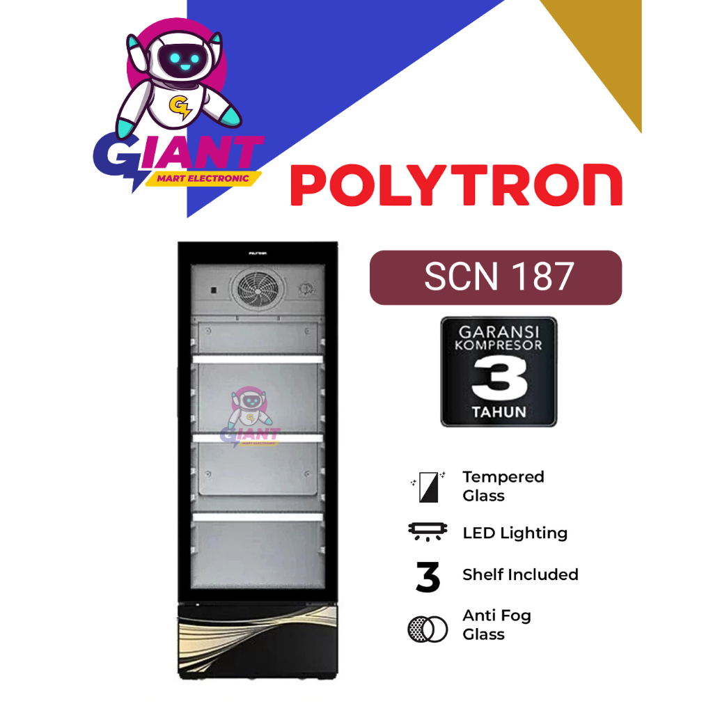 SHOWCASE POLYTRON  SCN 187 / SCN187 / SCN-187 BLACK BORDERLESS 140 LITER