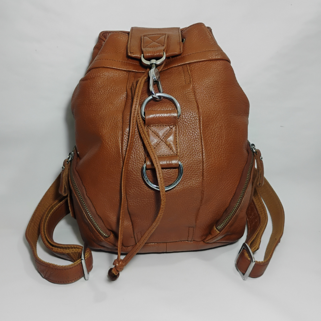 [PRELOVED] Ransel Tas kulit kulas Wanita Warna Coklat Kondisi Bagus