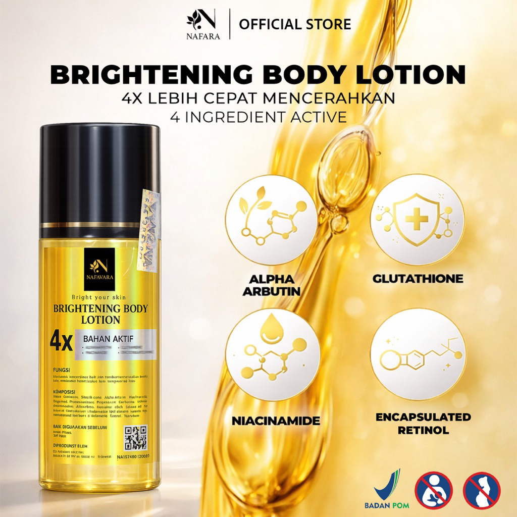 NAFARA BRIGHTENING BODY LOTION BPOM