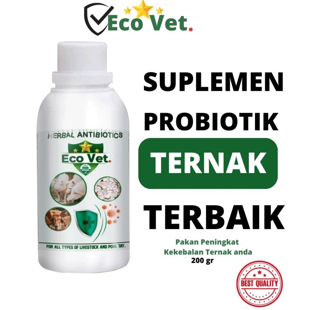Ecovet Herbal Antibiotik 200 gram - LEBIH EFEKTIF - Ecovet Original 200gram - B3G1 Ecovet