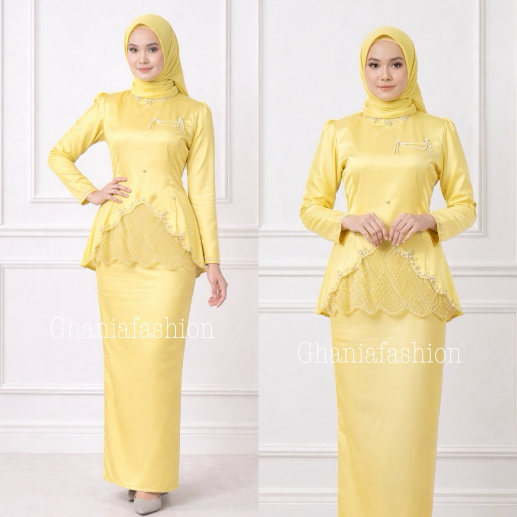 SHANIA ONE SET KURUNG MALAYSIA KURUNG MELAYU SETELAN BAJU KONDANGAN VARIASI BRUKAT KEKINIAN