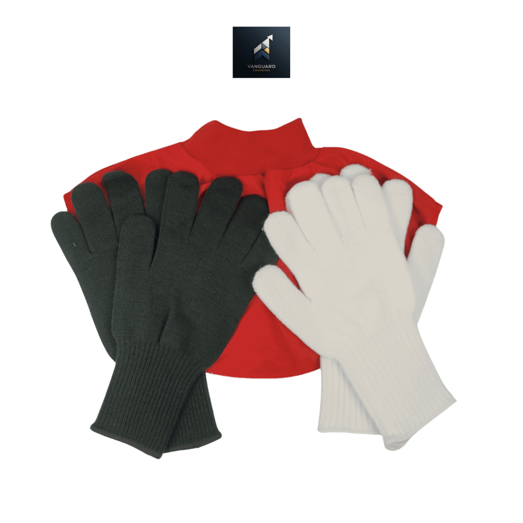 Syal Merah Upacara | Syal Merah TNI | Scarf Merah TNI | Scarf Upacara Merah TNI | Sarung Tangan Upac