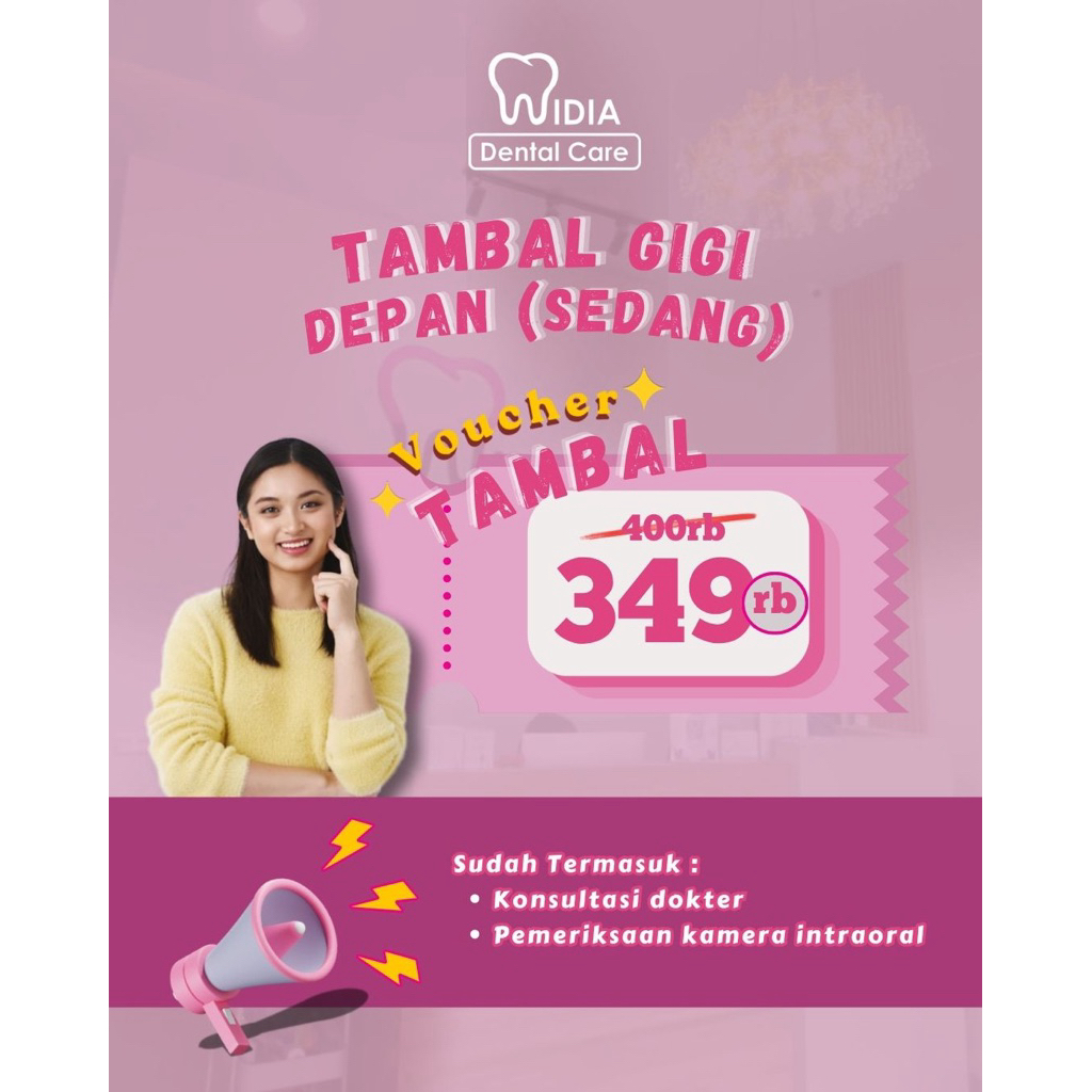 Voucer Tambal Gigi Depan (Sedang)