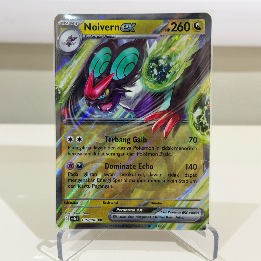 Kartu Pokemon Original - Noivern EX RR 135/190 Sv4a