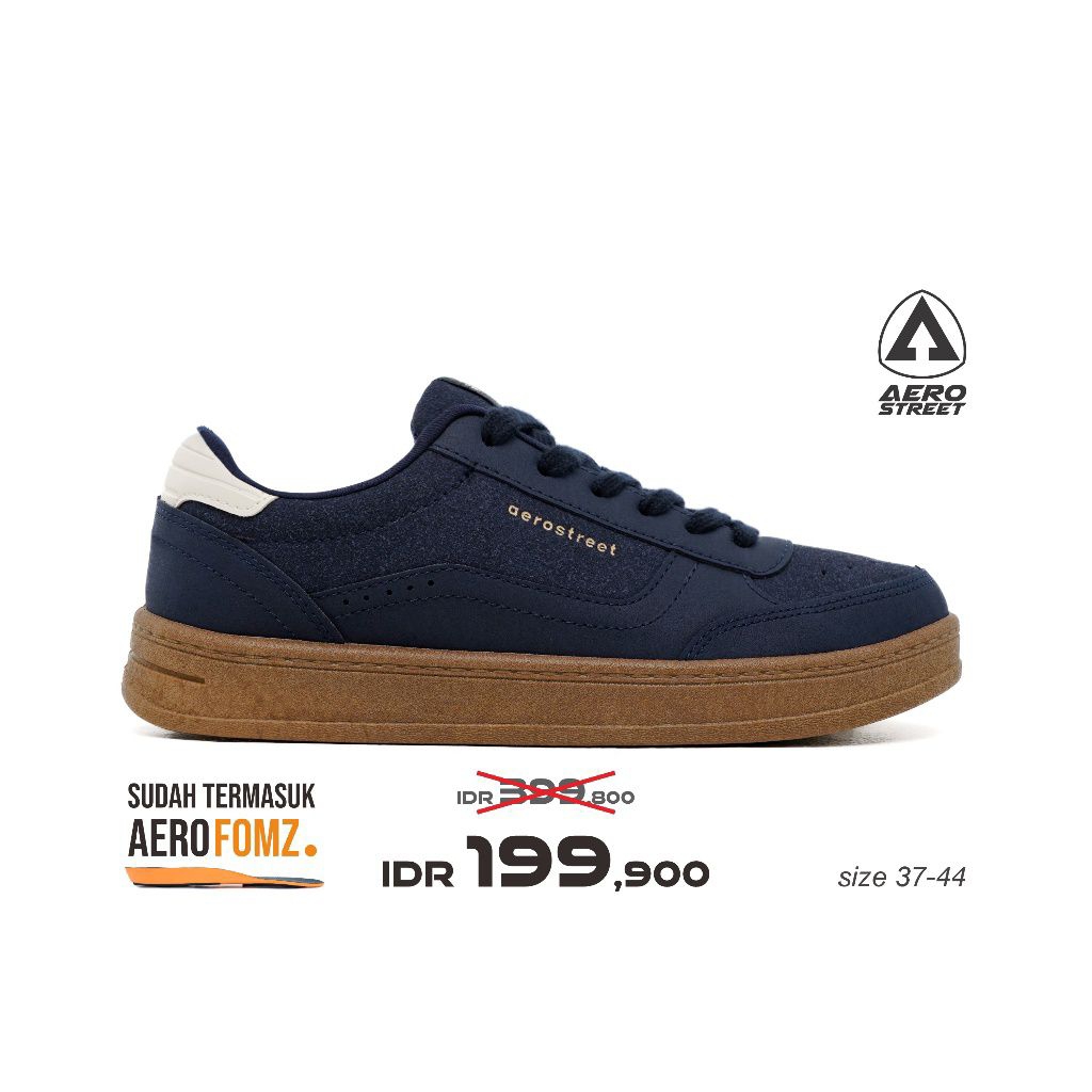 Aerostreet Austin Coklat Gum Hijau Tua Hijau Tua Sepatu SneakerCasual
