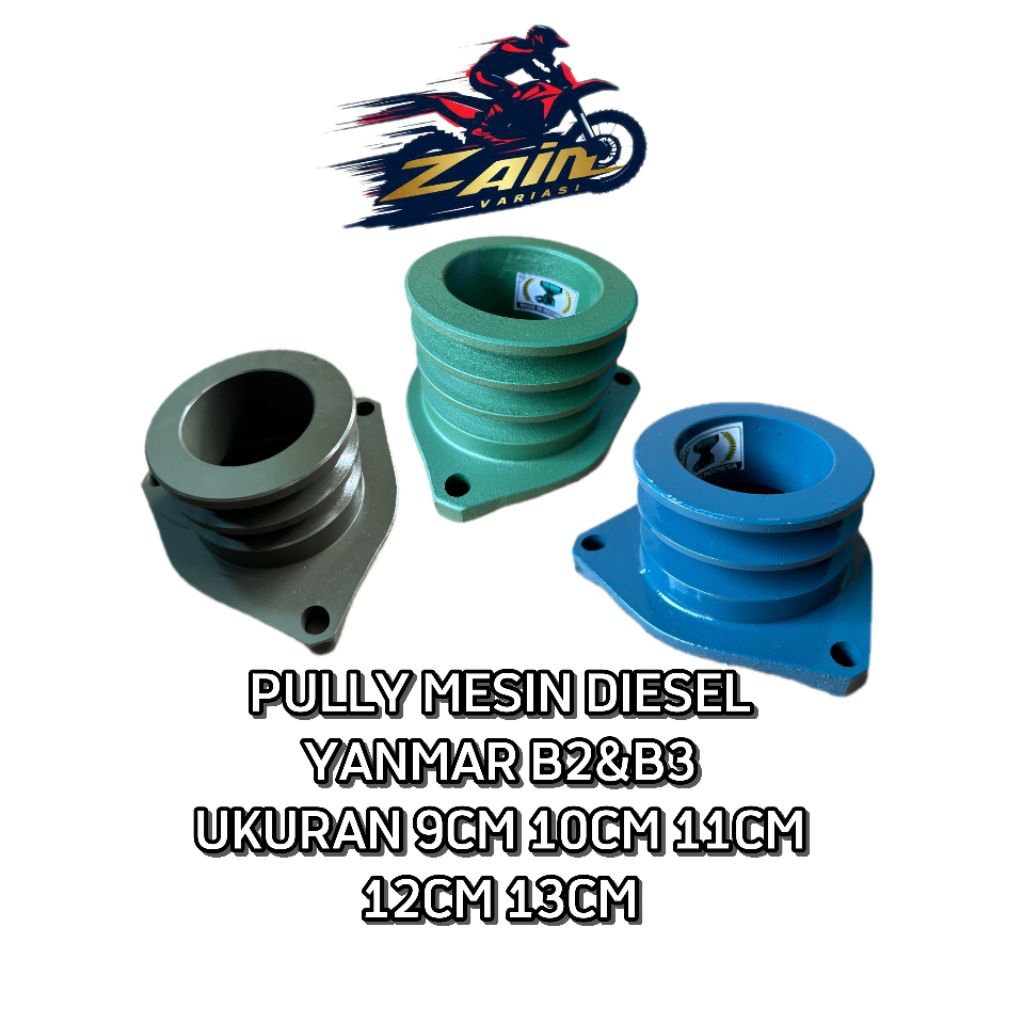 pully/pulley mesin diesel segitiga yanmar B2&B3 ukuran 9cm,10cm,11cm,12cm,&13cm